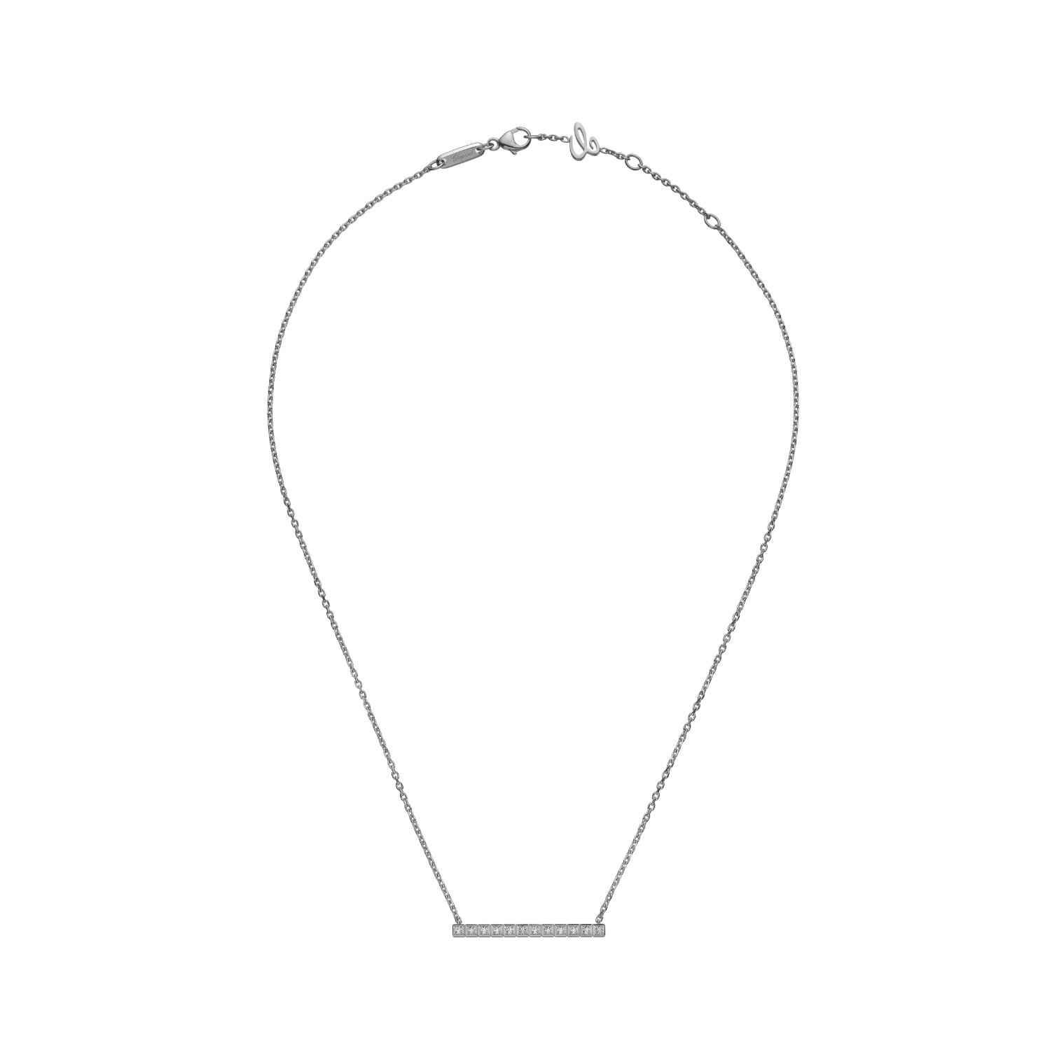 CHOPARD ICE CUBE FULL-SET DIAMONDS NECKLACE