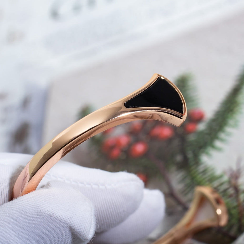 BVLGARI DREAM BRACELET OPEN PINK GOLD MOP