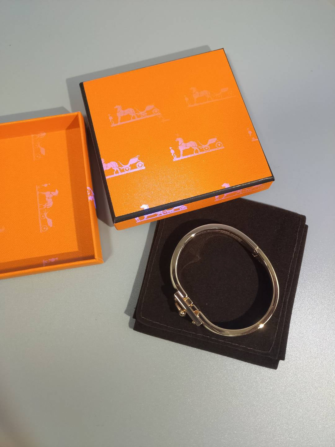 HERMES H BRACELET PERU 12MM