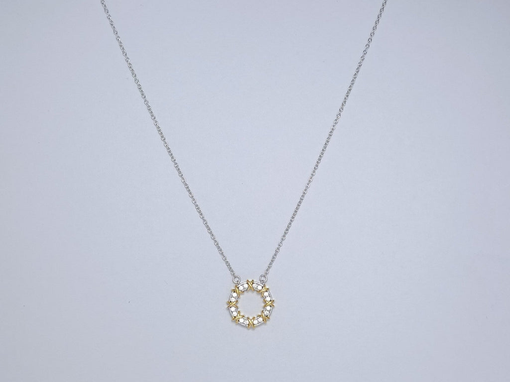 TIFFANY SIXTEEN STONE NECKLACE GOLD