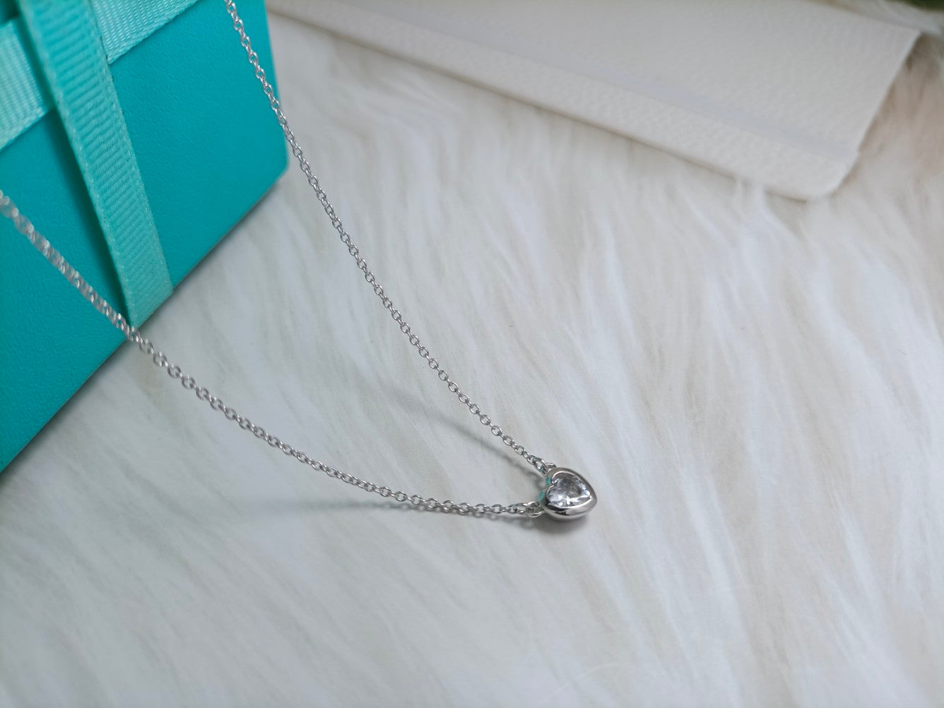 TIFFANY HEART BIG DIAMOND NECKLACE