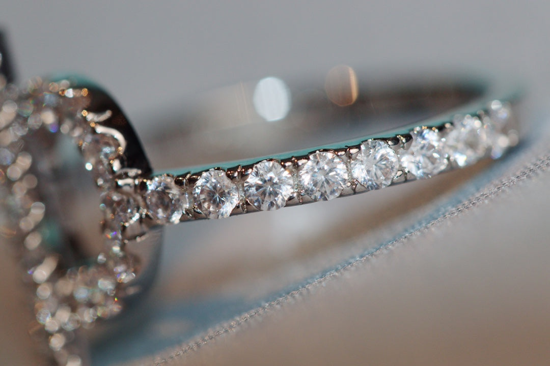 HERMES ECHAPPEE SILVER DIAMOND RING