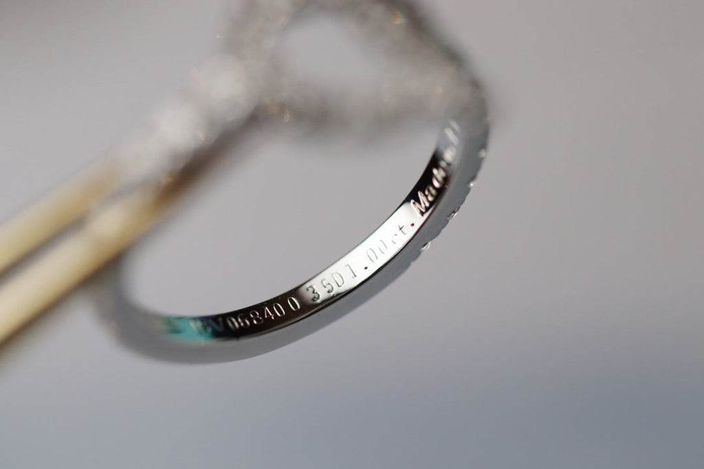 HERMES ECHAPPEE SILVER DIAMOND RING