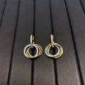 TIFFANY TRINITY EARRINGS GOLD DIAMOND