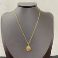 DIOR CD PEDANT GOLD NECKLACE
