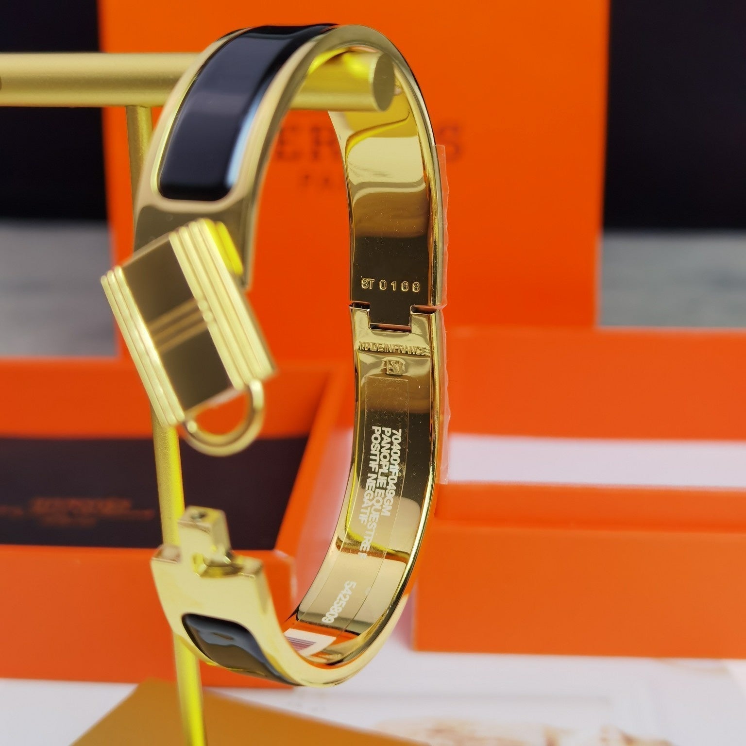 HERMES H LOCK BRACELET 12MM