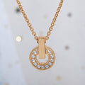 BVLGARI GARI NECKLACE PINK GOLD DIAMOND