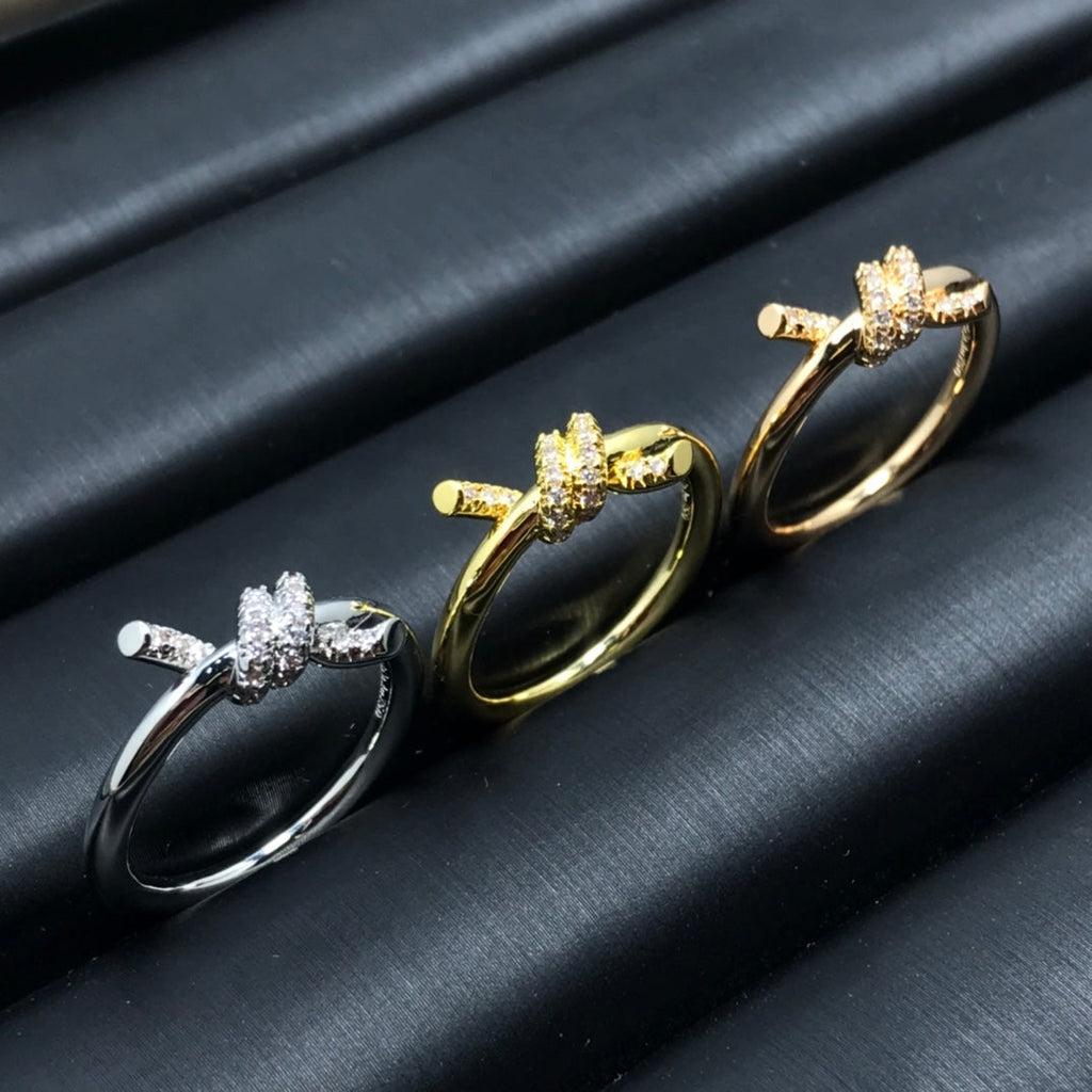 TIFFANY KNOT RING 1.2MM DIAMOND