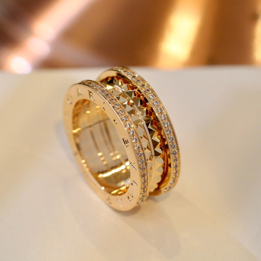 BVLGARI ZERO 1 GOLD DIAMOND RING