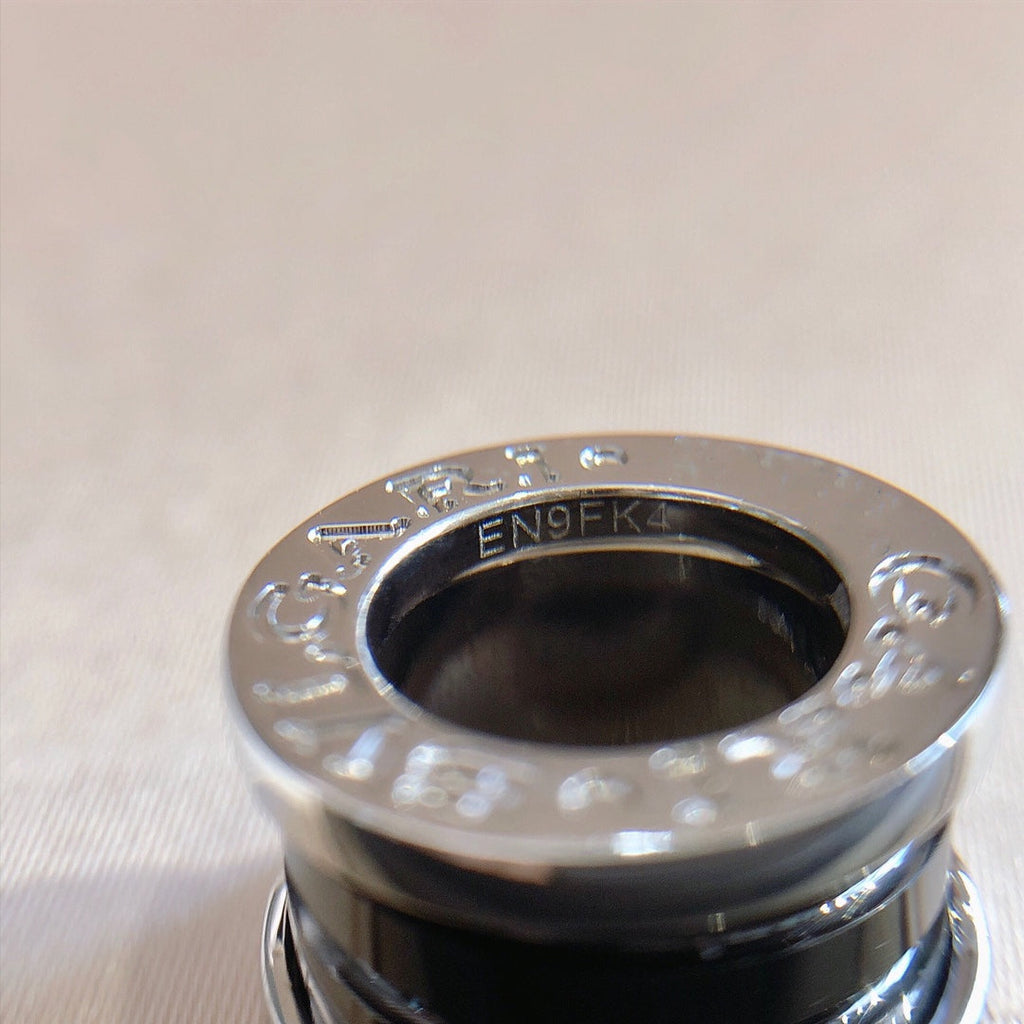 BVLGARI ZERO 1 BLACK CERAMIC SILVER NECKLACE