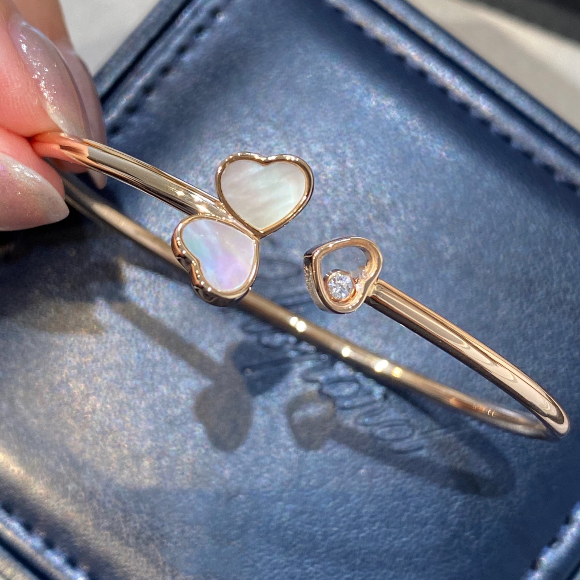 CHOPARD HAPPY HEART MOP PINK GOLD