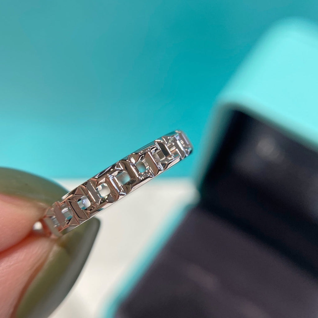 TIFFANY T TRUE 3.5MM SILVER RING