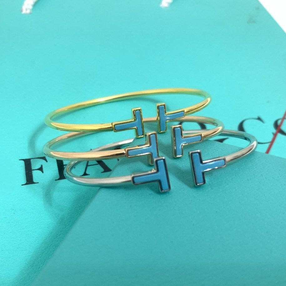 TIFFANY T BRACELET 1.8MM TURQUOISE
