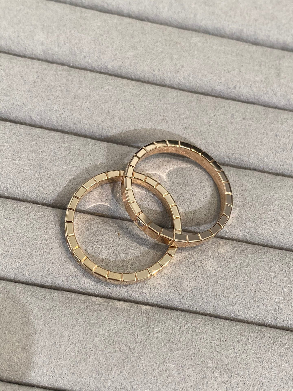 CHOPARD ICE CUBE PINK GOLD RING