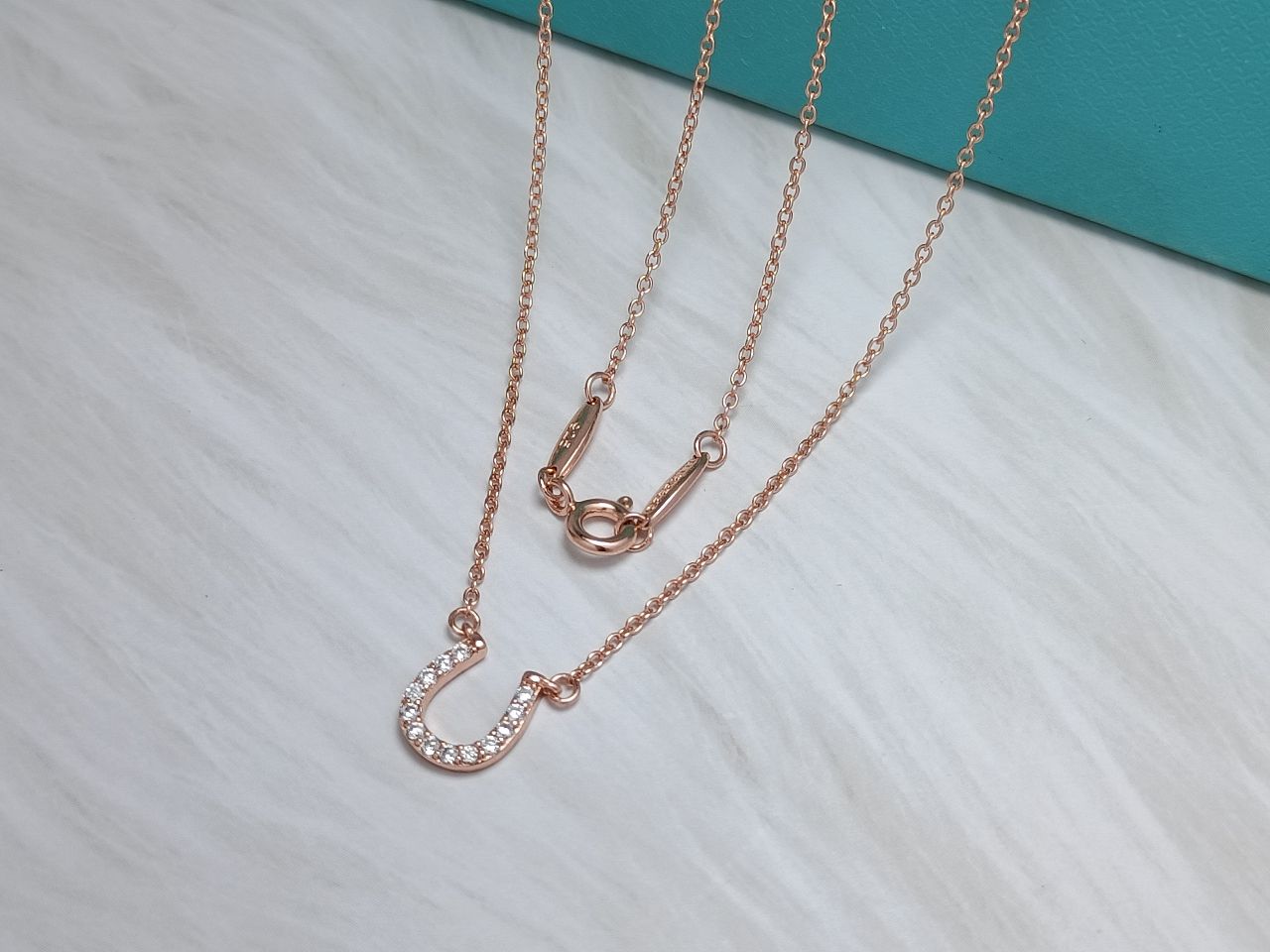 TIFFANY U PEDANT DIAMOND NECKLACE