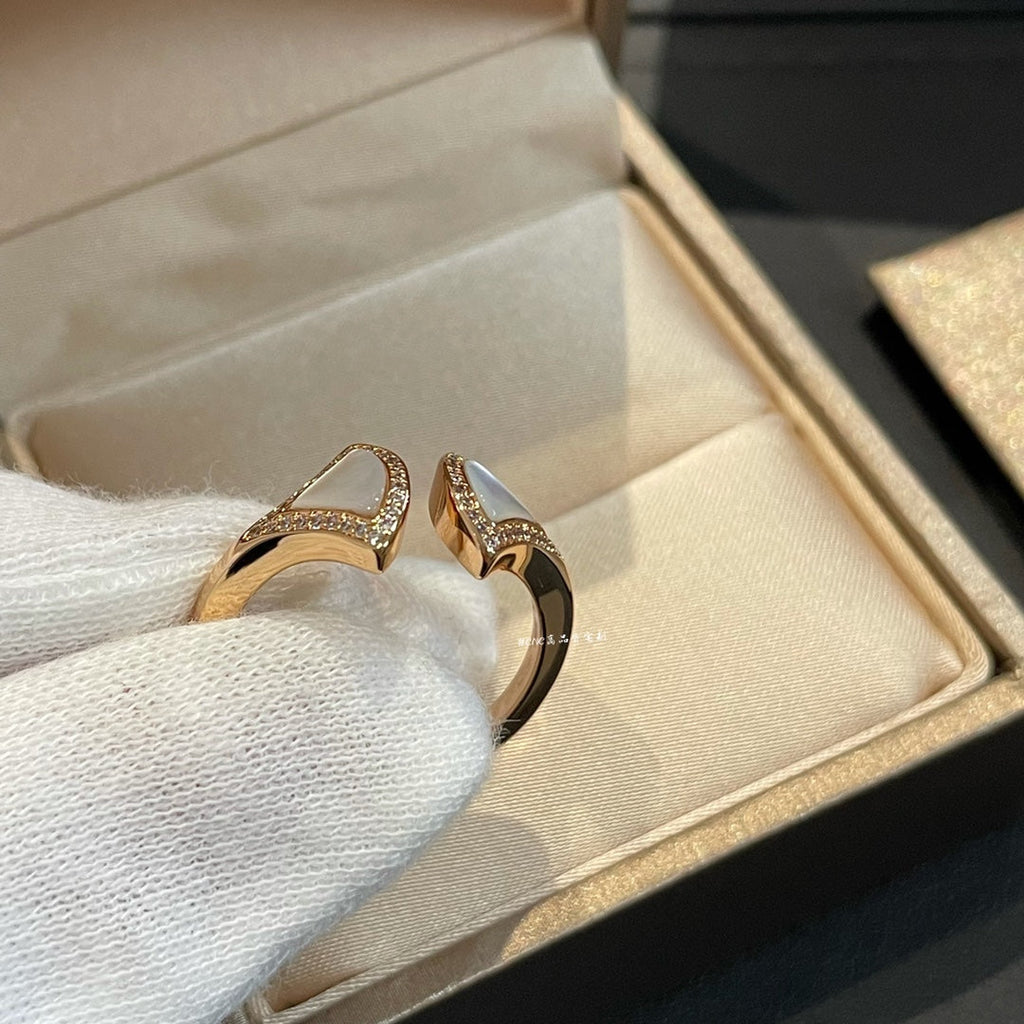 BVLGARI DREAM MOP DIAMOND OPEN RING