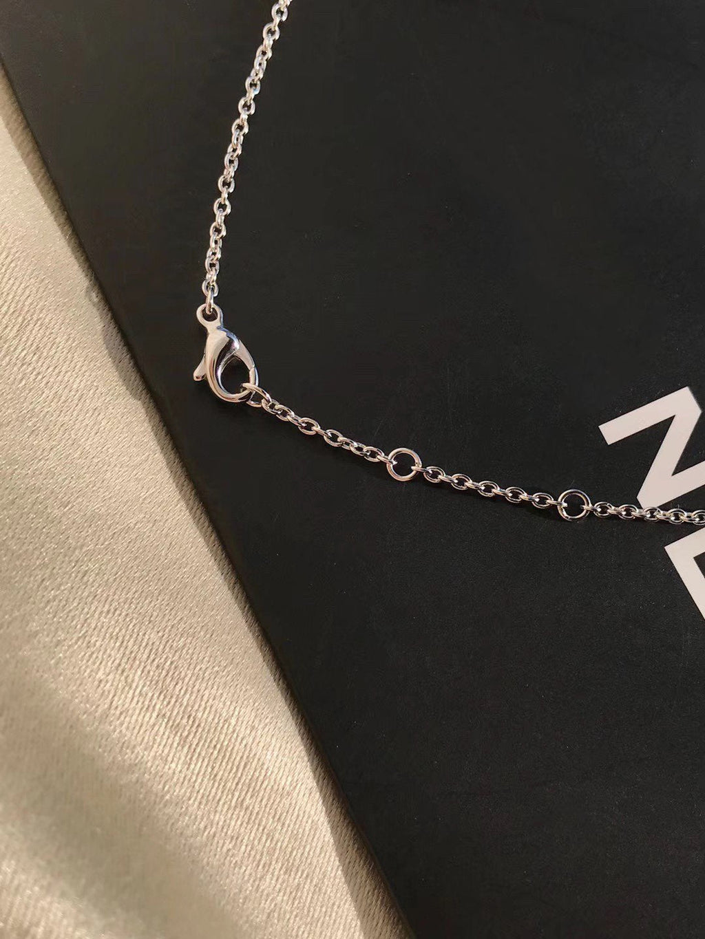Chanel Crush Silver Diamond Necklace