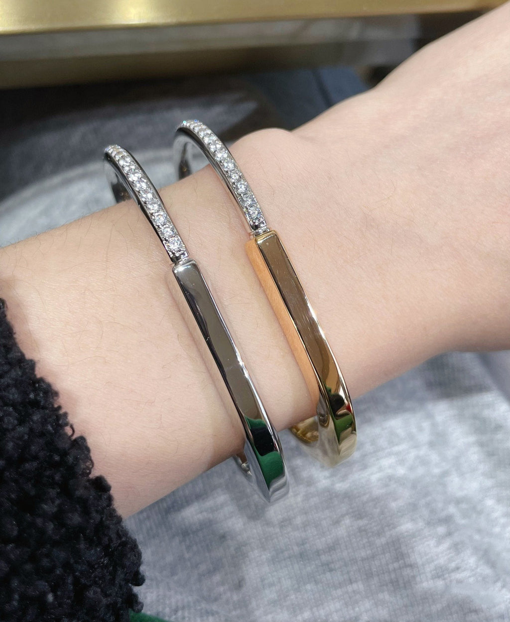 TIFFANY LOCK BRACELET DIAMOND