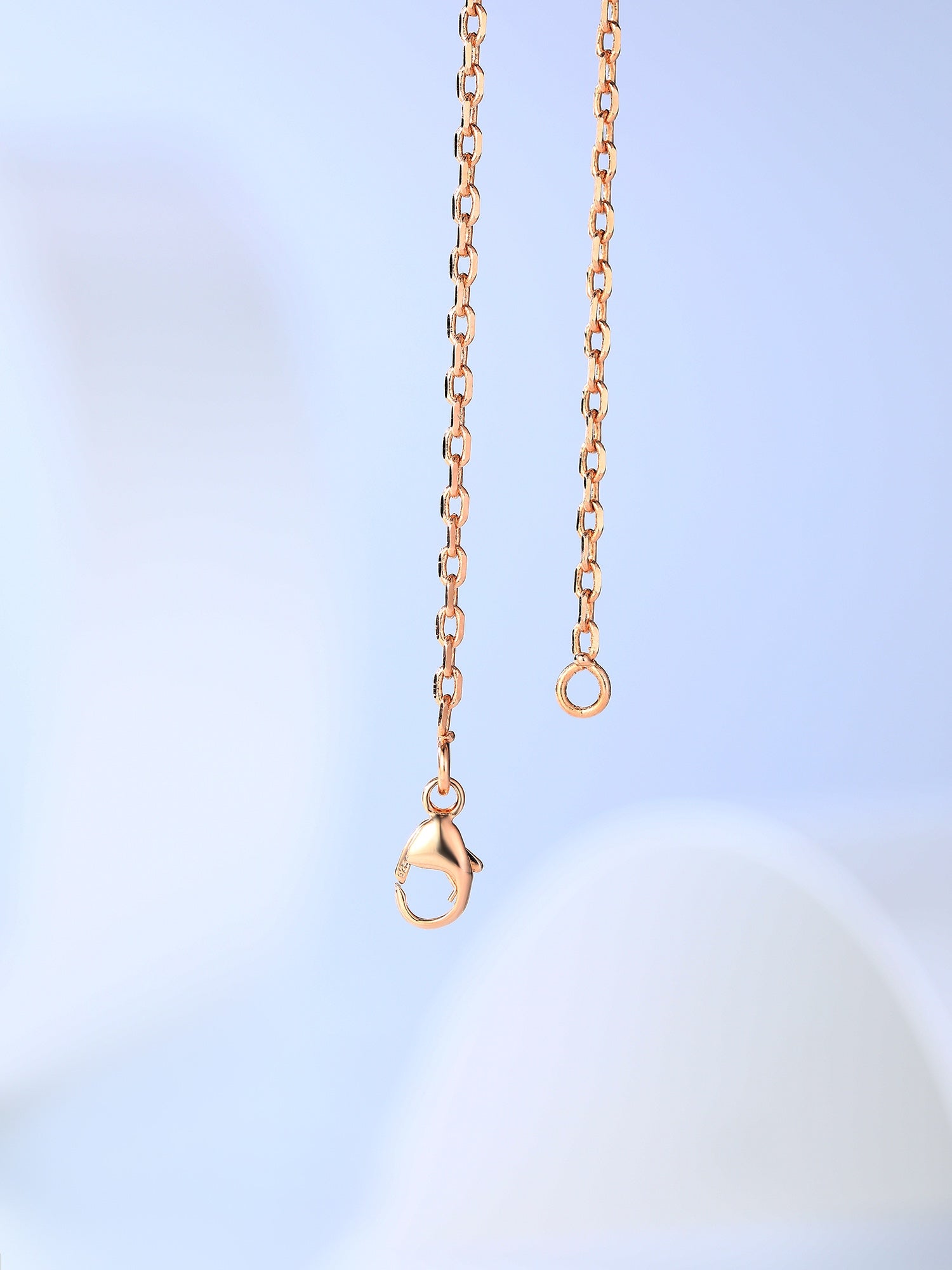 HERMES H CAGE PINK GOLD NECKLACE