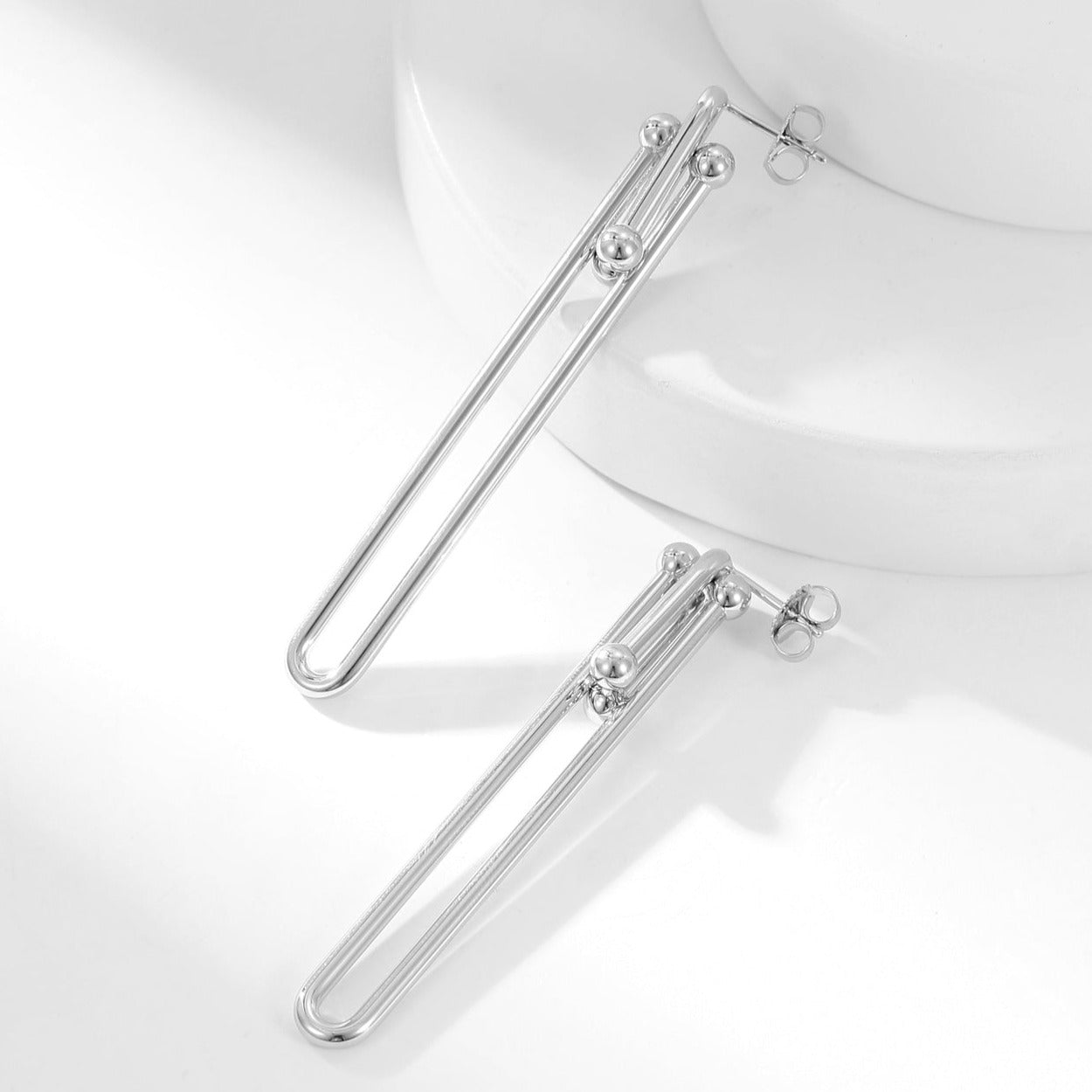 TIFFANY HARDWEAR LONG DROP EARRINGS