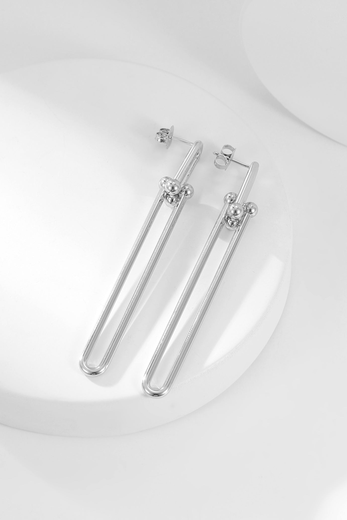 TIFFANY HARDWEAR LONG DROP EARRINGS