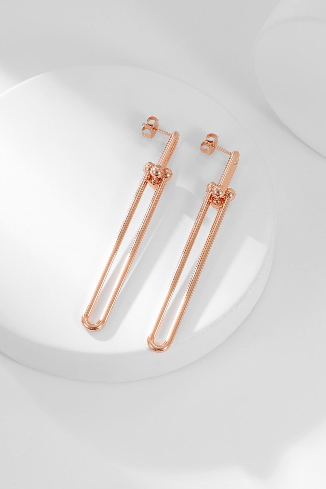 TIFFANY HARDWEAR LONG DROP EARRINGS