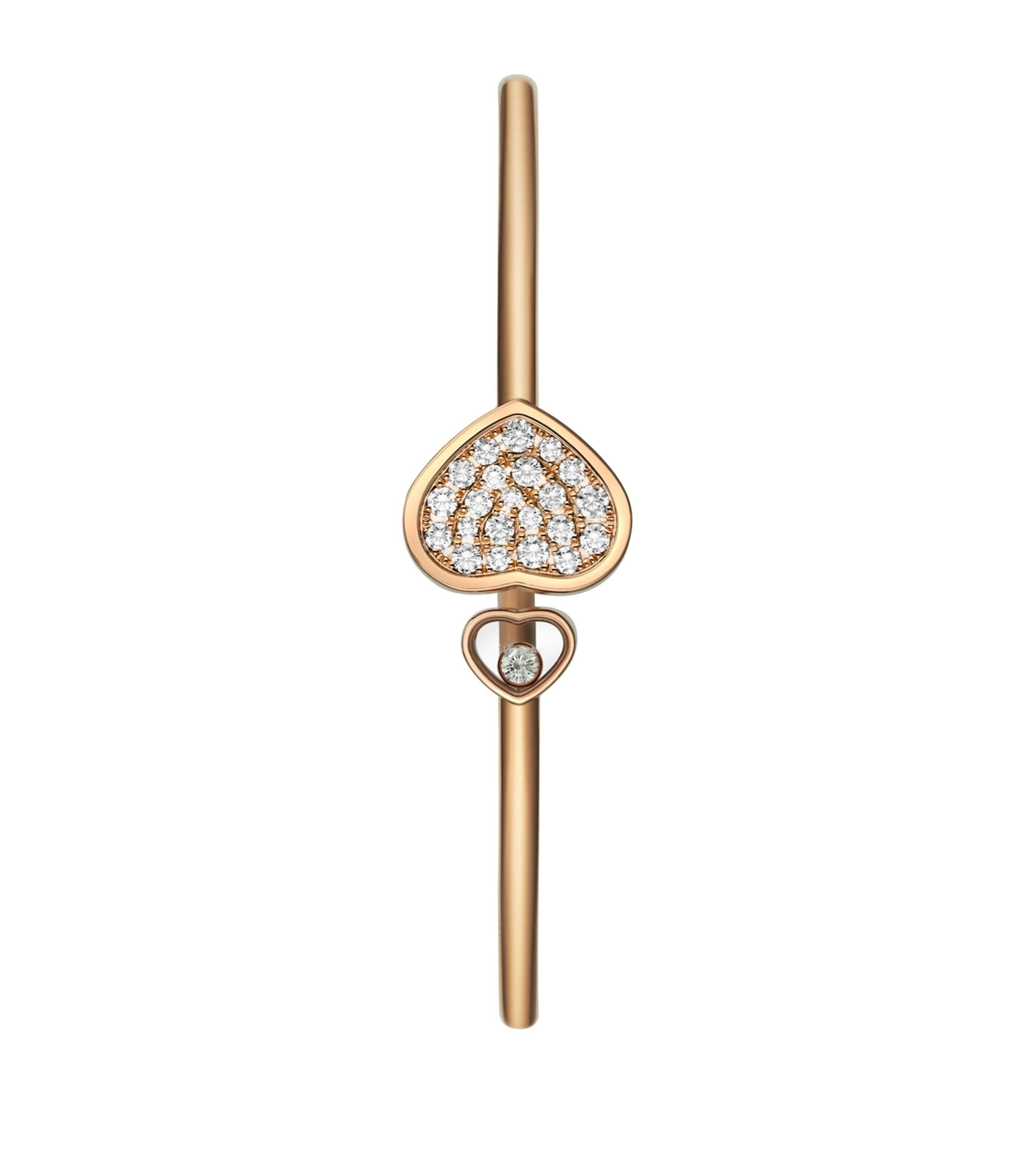 CHOPARD HAPPY HEART PINK GOLD BRACELET DIAMOND