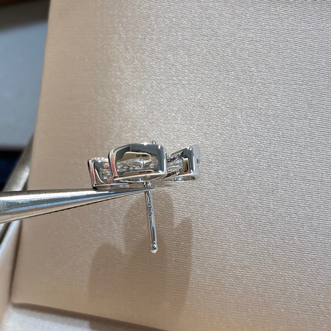 BVLGARI BVL FIOREVER DIAMOND STUD EARRINGS