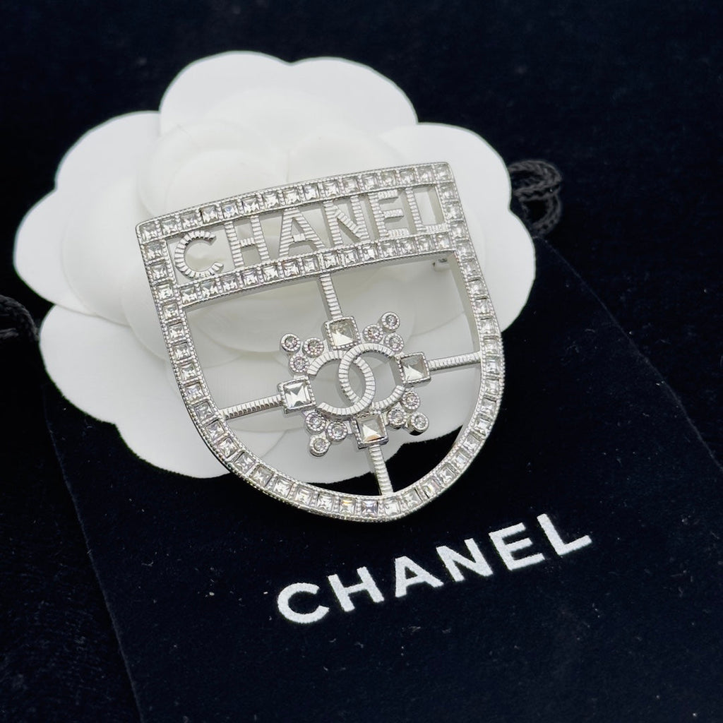 Chanel Brooch Silver 173335