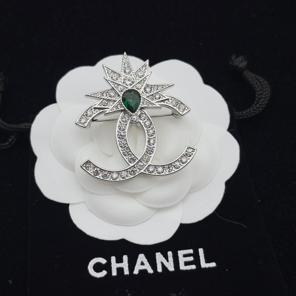 Chanel Brooch Silver 179446