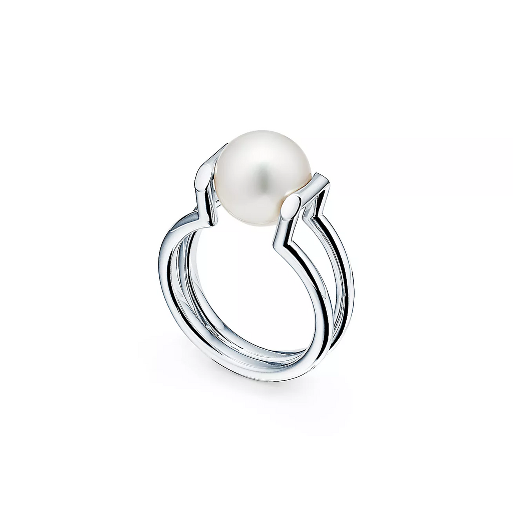 TIFFANY FRESHWATER PEARL SILVER RING