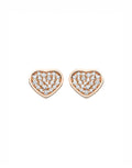 CHOPARD HAPPY HEART EARRINGS PINK GOLD DIAMOND