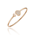 CHOPARD HAPPY HEART PINK GOLD BRACELET DIAMOND