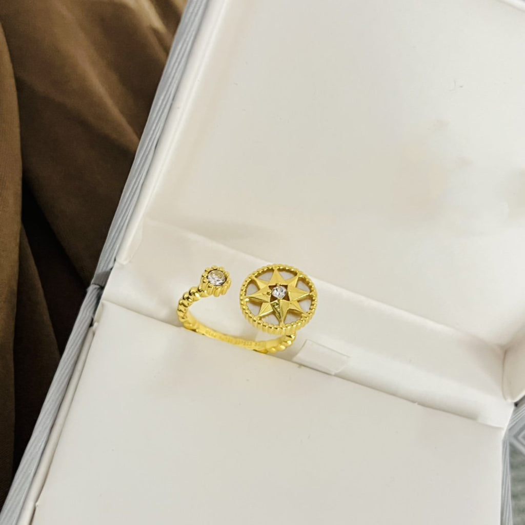 DIOR ROSE DES VENTS RING GOLD DIAMOND