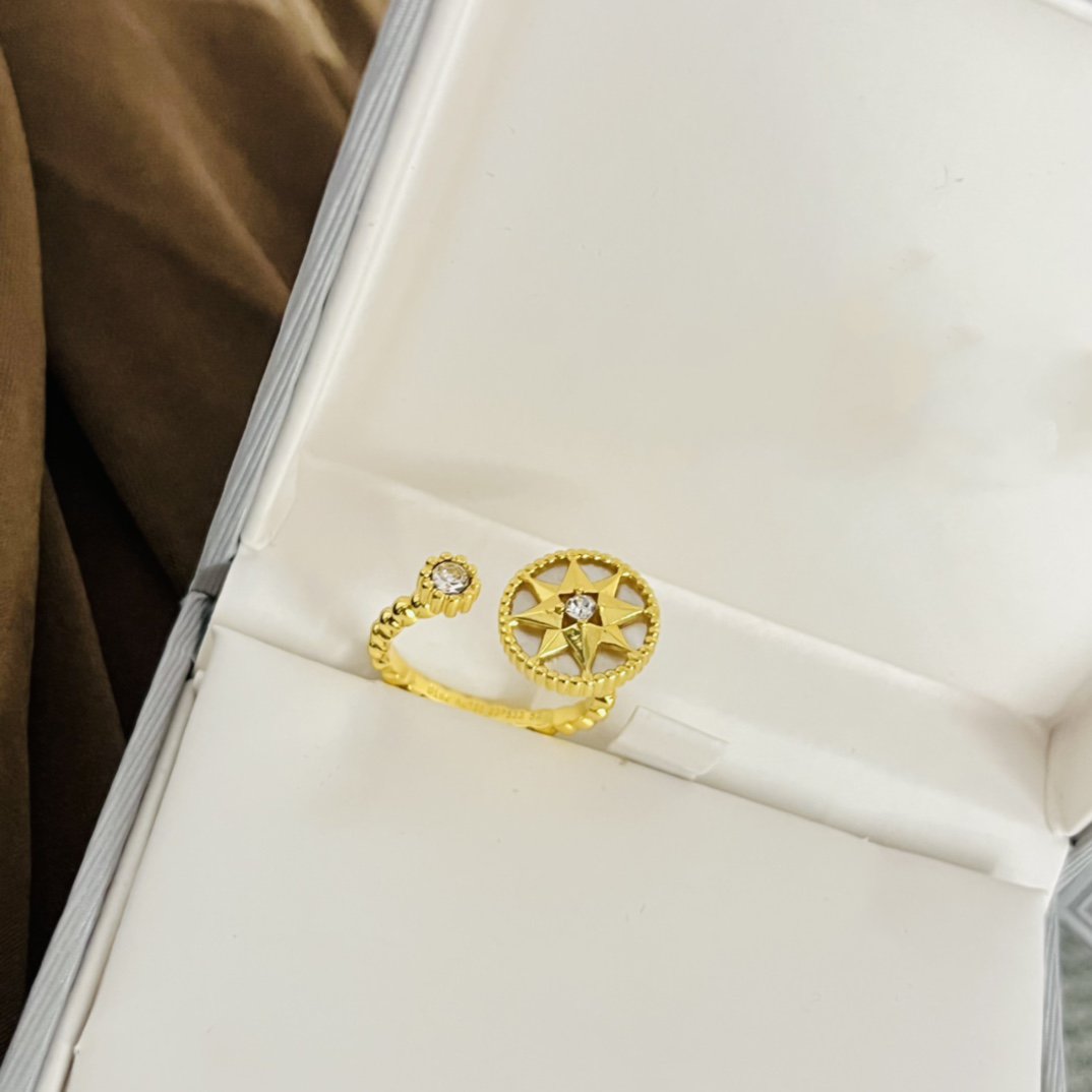 DIOR ROSE DES VENTS RING GOLD DIAMOND