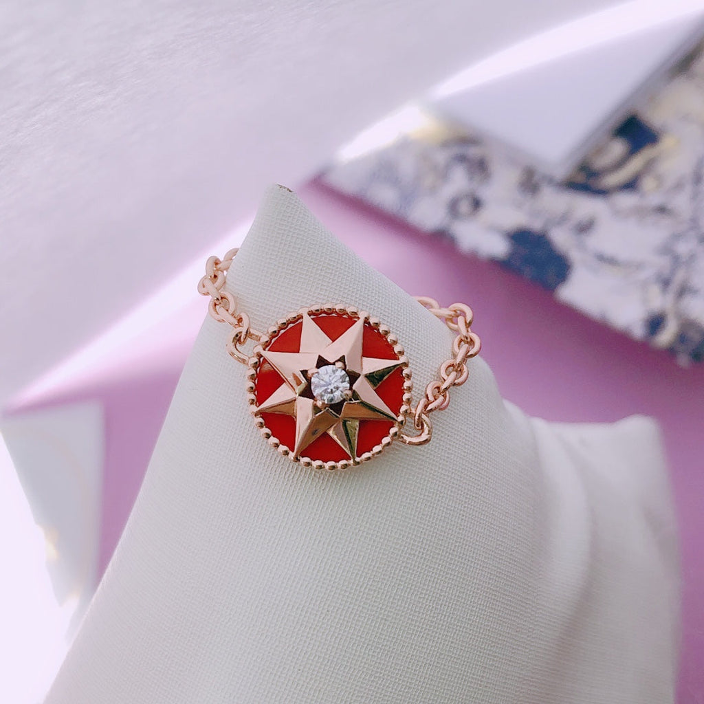 DIOR STAR RED DIAMOND RING