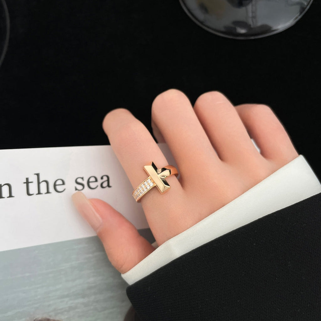 TIFFANY T WIDE DIAMOND RING