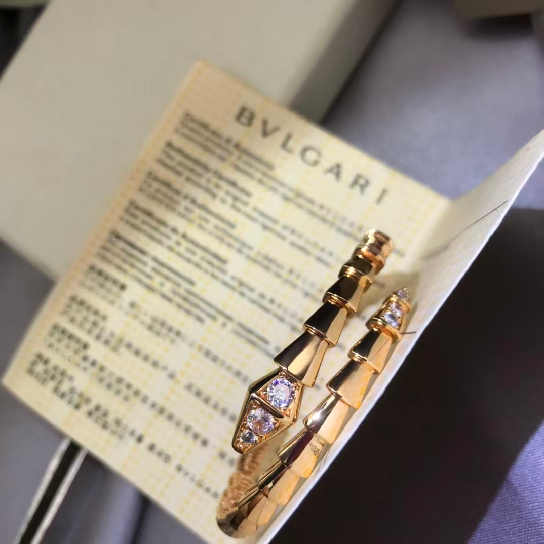 BVLGARI Bvlgari Serpenti Viper Pave Diamond Bracelet