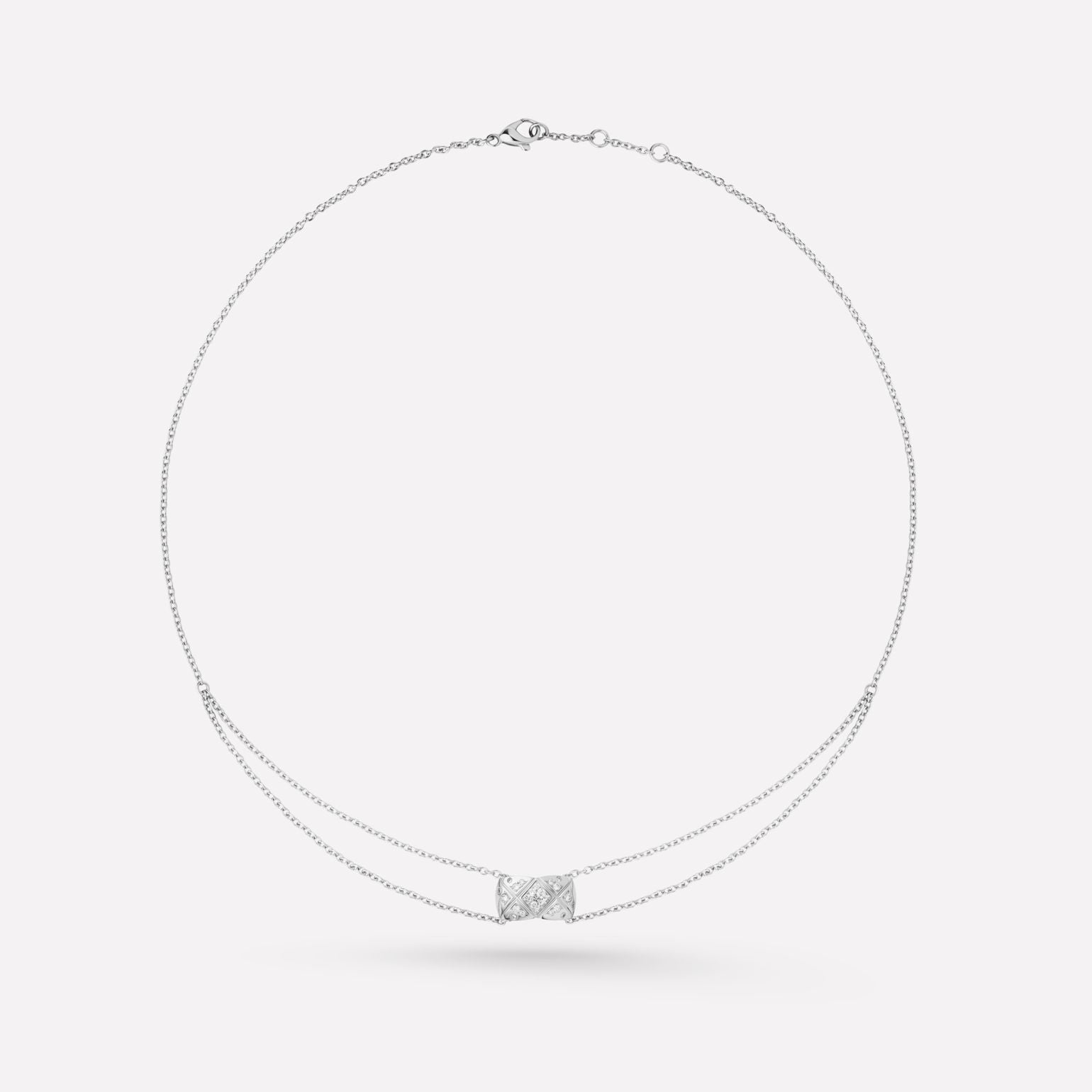 Chanel Crush Silver Diamond Necklace
