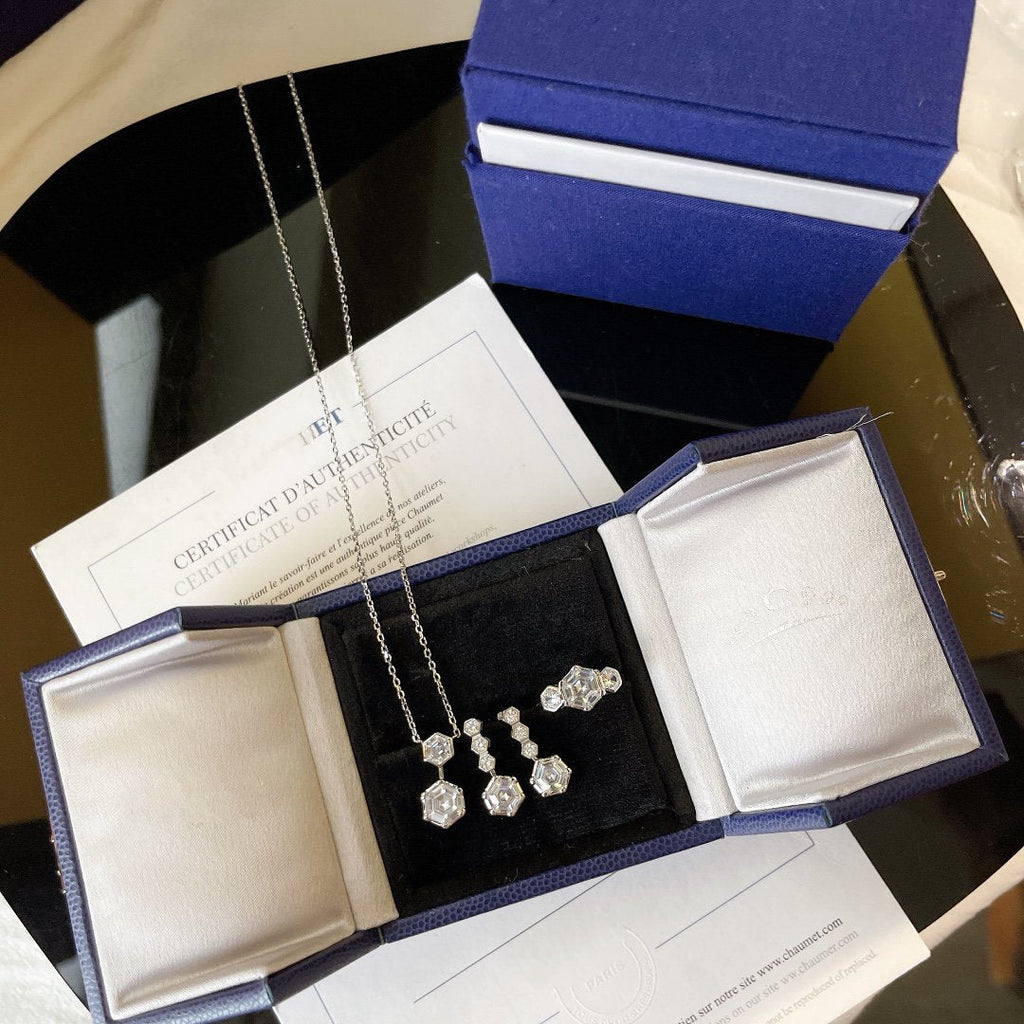 CHAUMET JOSEPHINE SILVER DIAMOND NECKLACE