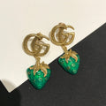 GUCCI GG STRAWBERRY EARRINGS