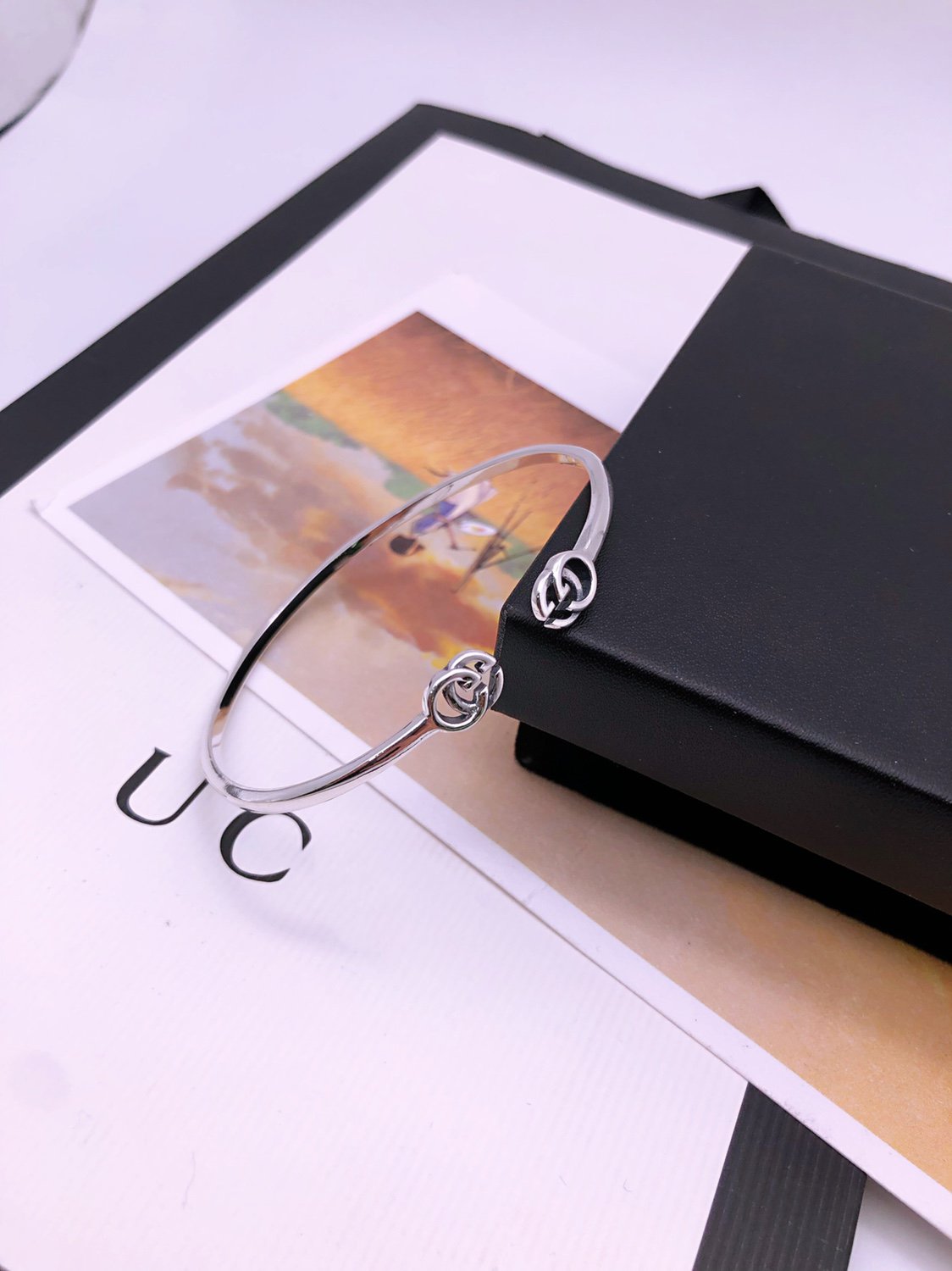 GUCCI GG RUNNING G SILVER TORQUE