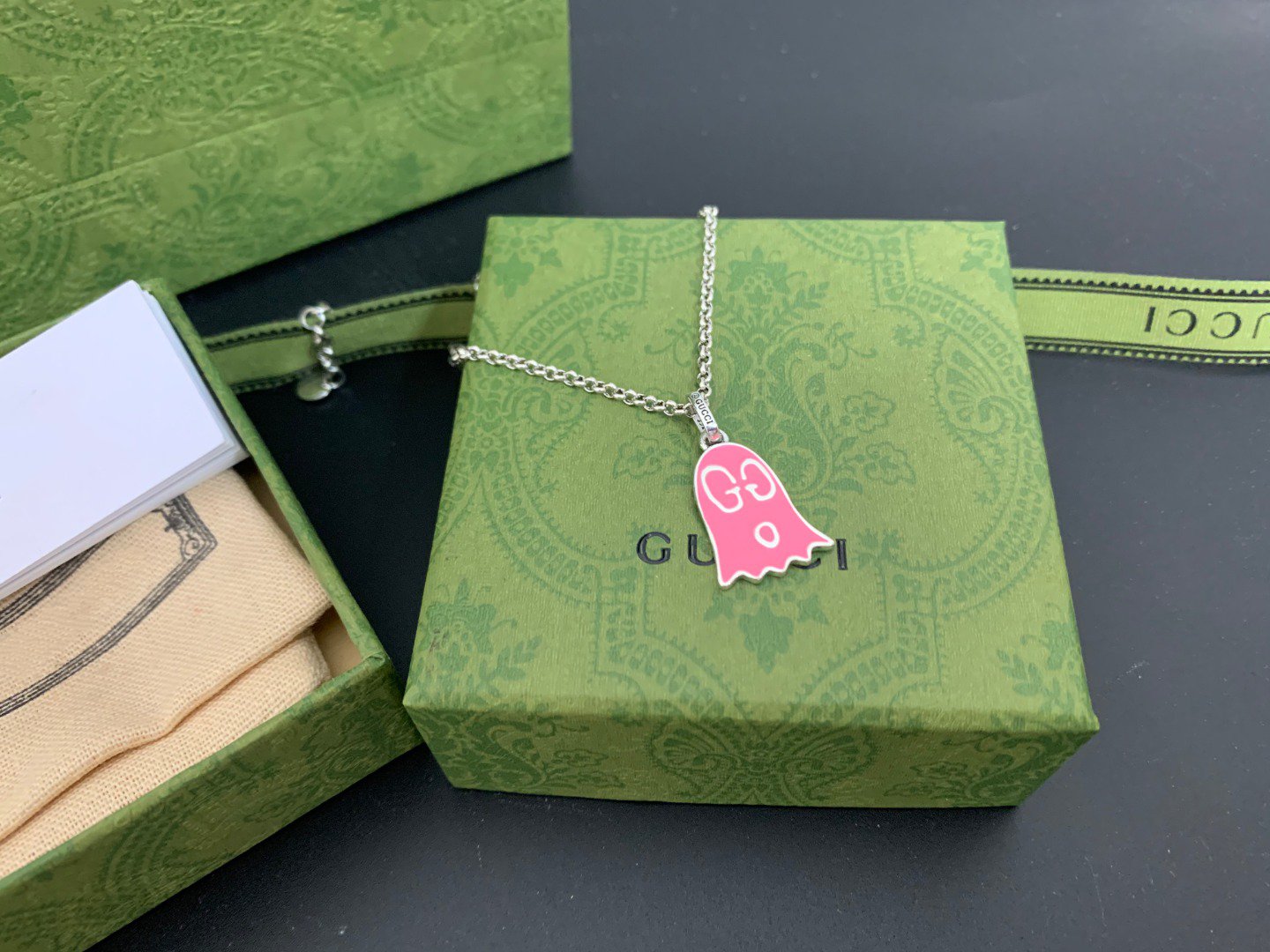 GUCCI GG GHOST PINK NECKLACE