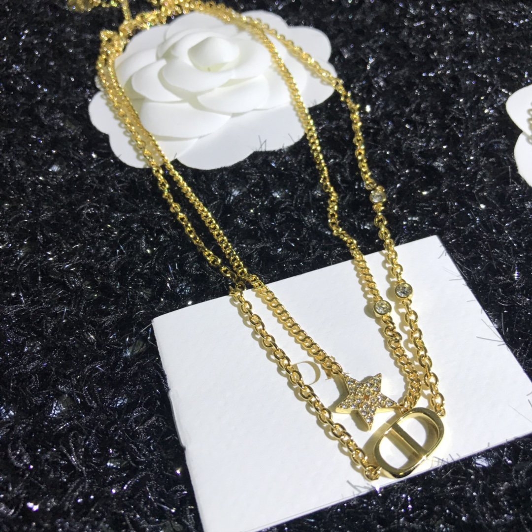 DIOR PETIT CD DOUBLE NECKLACE