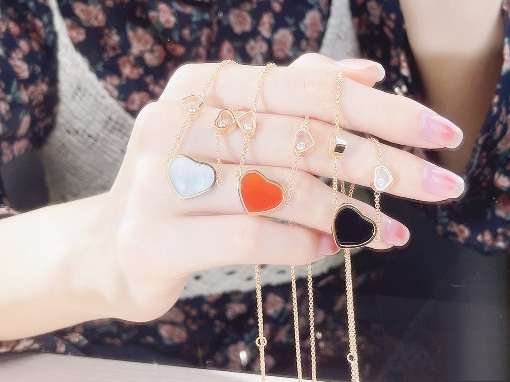 CHOPARD HAPPY HEART NECKLACE 3 MOTIFS
