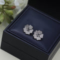 CHOPARD HAPPY HEART SILVER DIAMOND EARRINGS