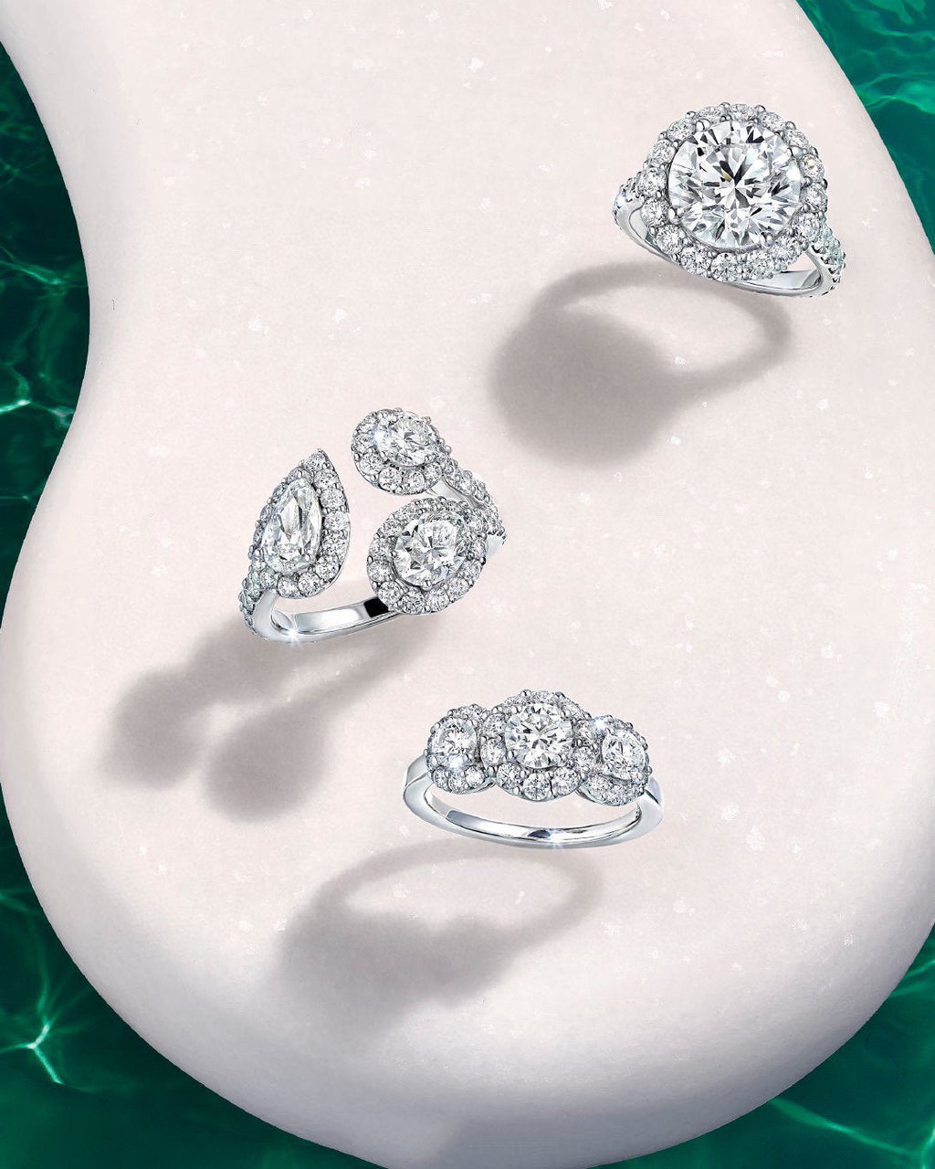 GRAFF GRA BAND SILVER DIAMOND PAVED RING