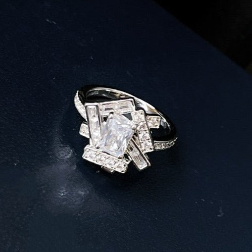 GRAFF THREADS SILVER DIAMOND RING