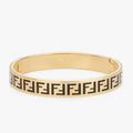 FENDI FOREVER F GOLD BRACELET BLACK