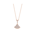BVLGARI DREAM NECKLACE PINK GOLD FULL DIAMOND
